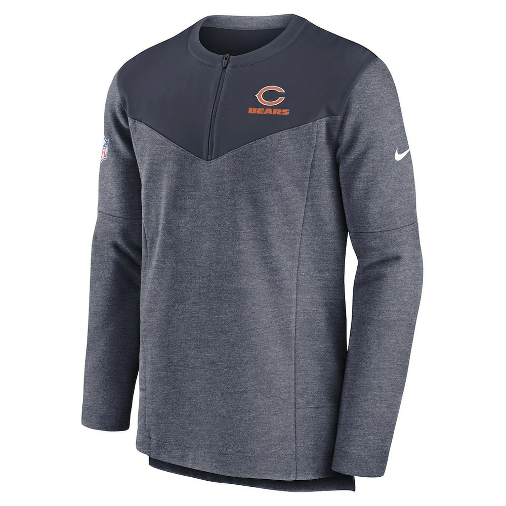 Chicago Bears Sideline Lockup Performance Quarter-Zip Top - Navy | Nike for sale