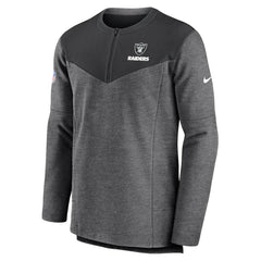 Las Vegas Raiders Sideline Lockup Performance Quarter-Zip Top - Charcoal | Nike sale