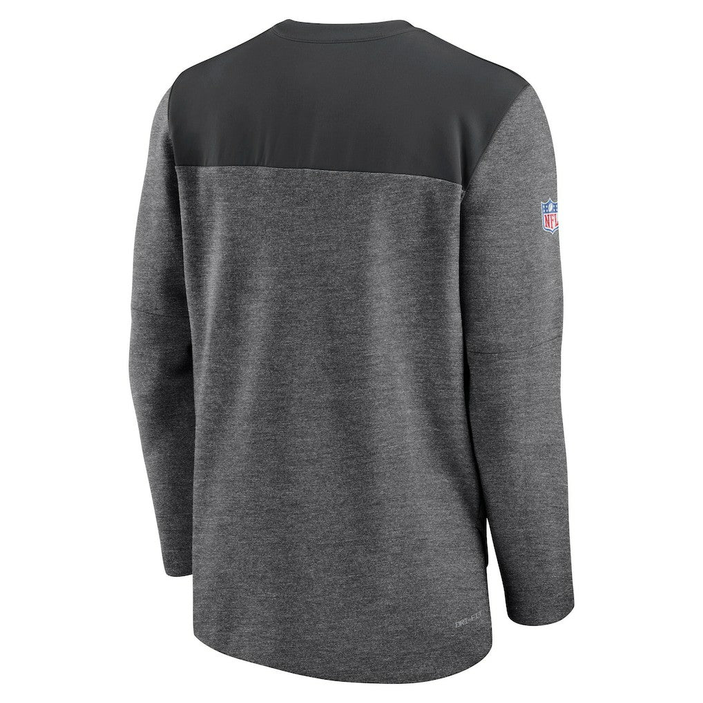 Las Vegas Raiders Sideline Lockup Performance Quarter-Zip Top - Charcoal | Nike sale