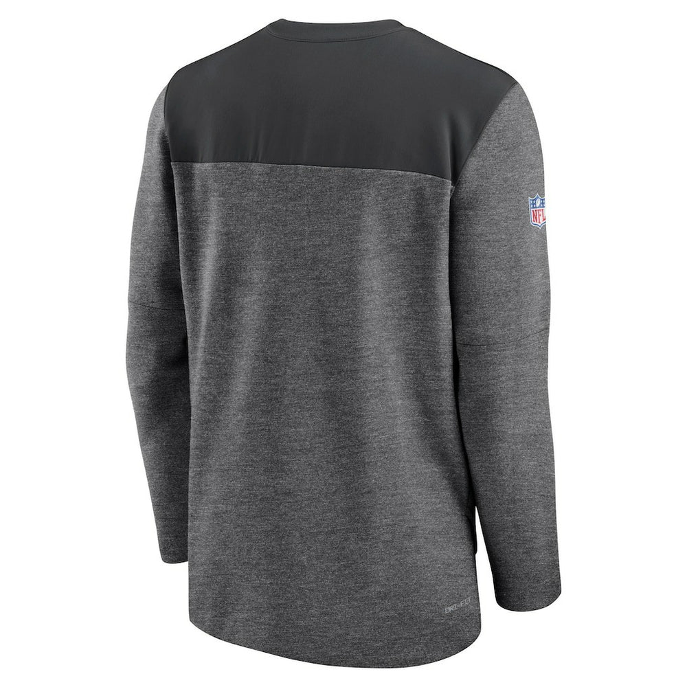 Las Vegas Raiders Sideline Lockup Performance Quarter-Zip Top - Charcoal | Nike sale