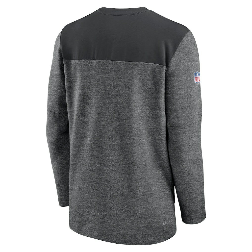 Pittsburgh Steelers Sideline Lockup Performance Quarter-Zip Top - Charcoal | Nike for sale