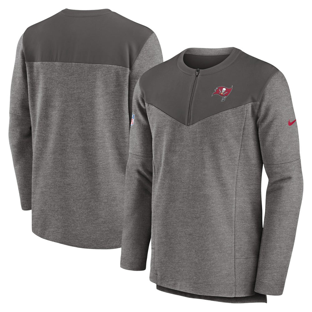 Tampa Bay Buccaneers Sideline Lockup Performance Quarter-Zip Top - Pewter | Nike online