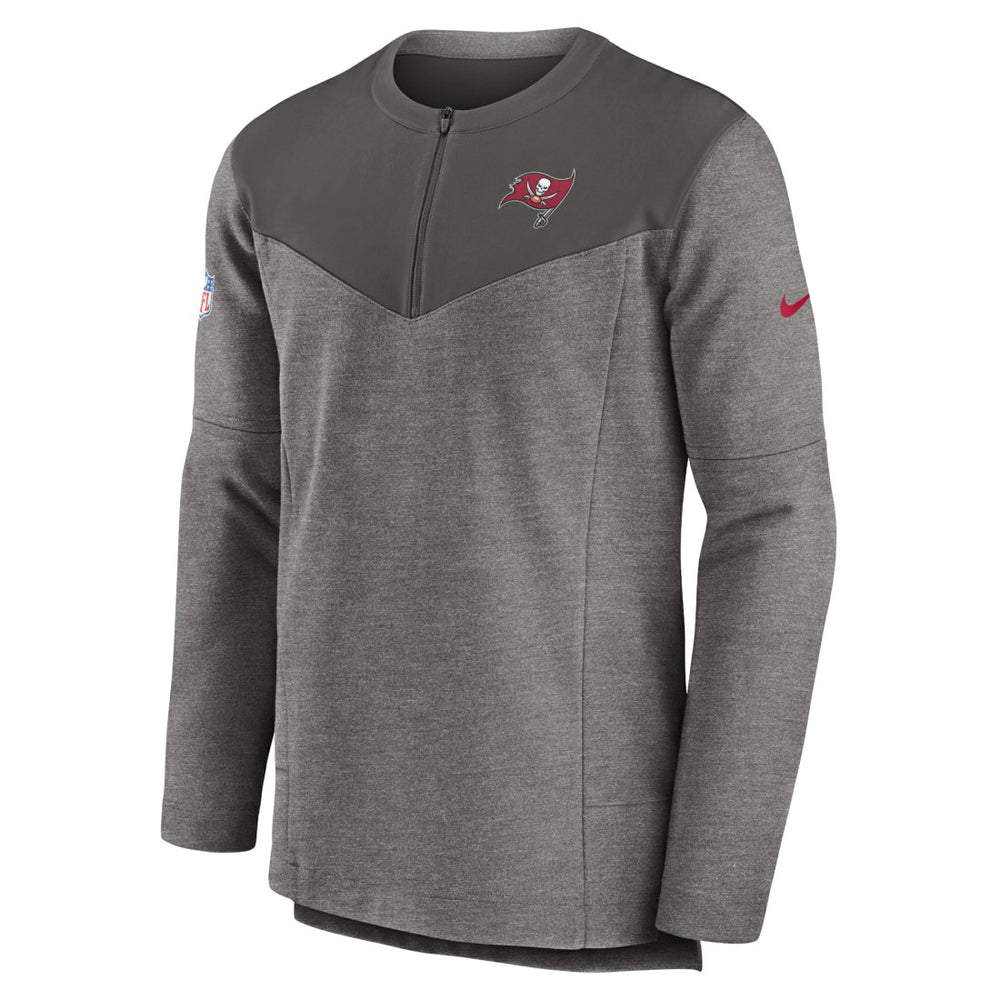 Tampa Bay Buccaneers Sideline Lockup Performance Quarter-Zip Top - Pewter | Nike online