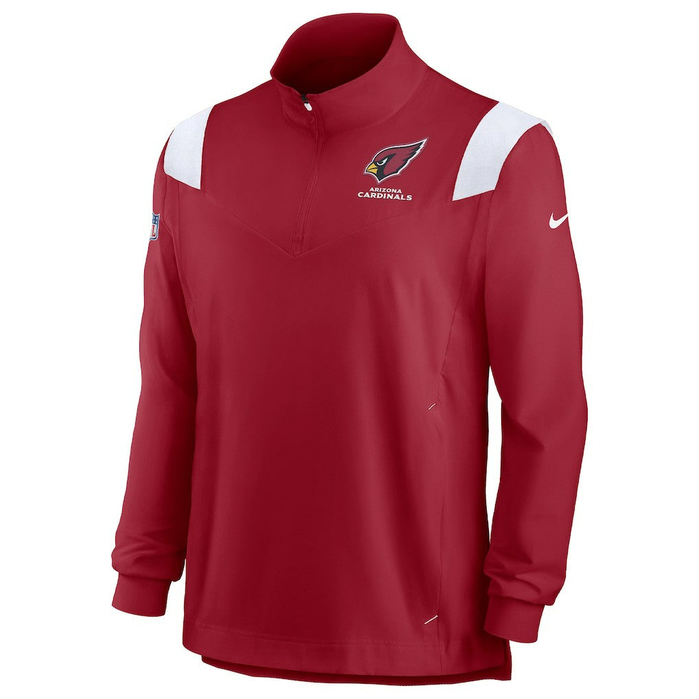 Arizona Cardinals Sideline Coaches Chevron Lockup Quarter-Zip Top - Cardinal | Nike discount