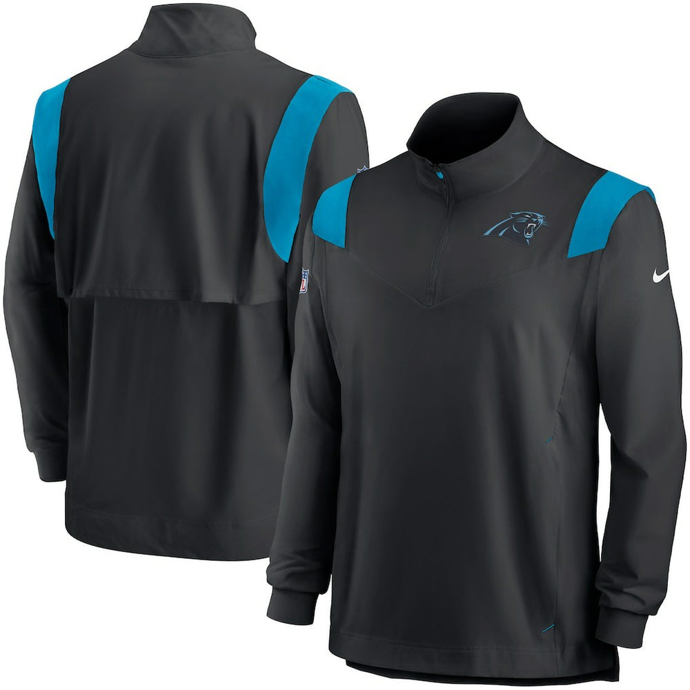Carolina Panthers Sideline Coach Chevron Lockup Quarter-Zip Long Sleeve Top - Black | Nike online