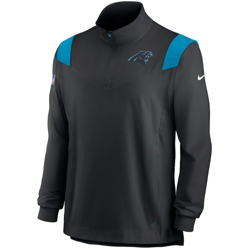 Carolina Panthers Sideline Coach Chevron Lockup Quarter-Zip Long Sleeve Top - Black | Nike online