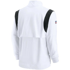 Las Vegas Raiders Sideline Coach Chevron Lockup Quarter-Zip Long Sleeve Top - White | Nike discount