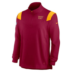 Washington Commanders Sideline Coach Chevron Lockup Quarter-Zip Long Sleeve Top - Burgundy | Nike outlet