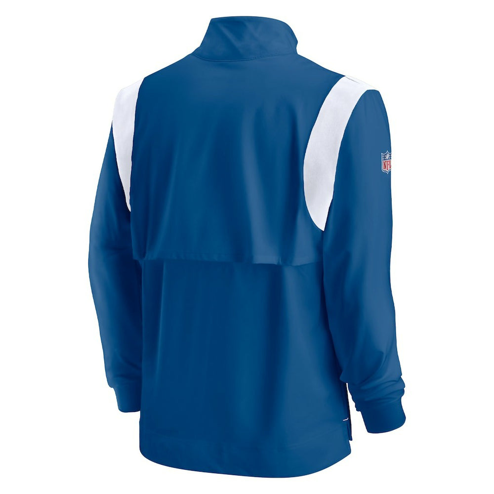 Indianapolis Colts Sideline Coach Chevron Lockup Quarter-Zip Long Sleeve Top - Royal | Nike cheap