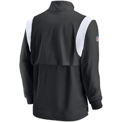 Atlanta Falcons Sideline Coach Chevron Lockup Quarter-Zip Long Sleeve Top - Black/White | Nike online