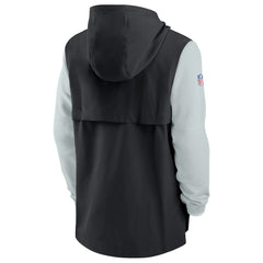 Las Vegas Raiders Sideline Player Quarter-Zip Hoodie Jacket - Black/Silver | Nike discount