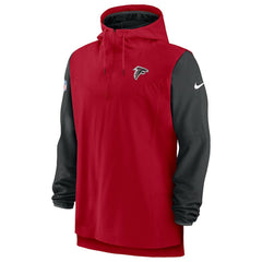 Atlanta Falcons Sideline Player Quarter-Zip Hoodie - Red/Black | Nike for sale