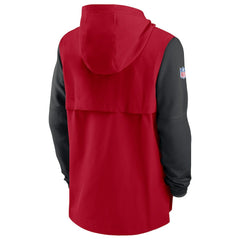 Atlanta Falcons Sideline Player Quarter-Zip Hoodie - Red/Black | Nike for sale