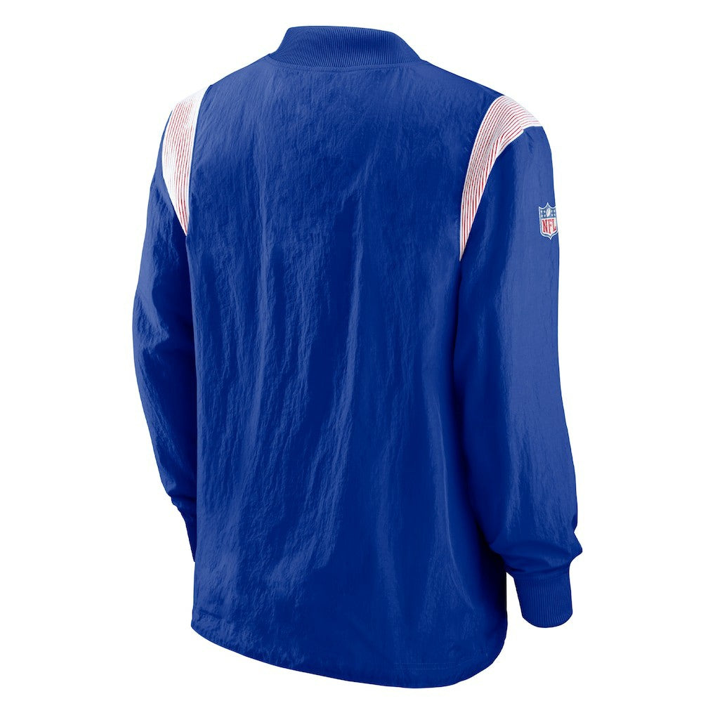 Buffalo Bills Sideline Athletic Stack V-Neck Pullover Windshirt Jacket - Royal | Nike outlet