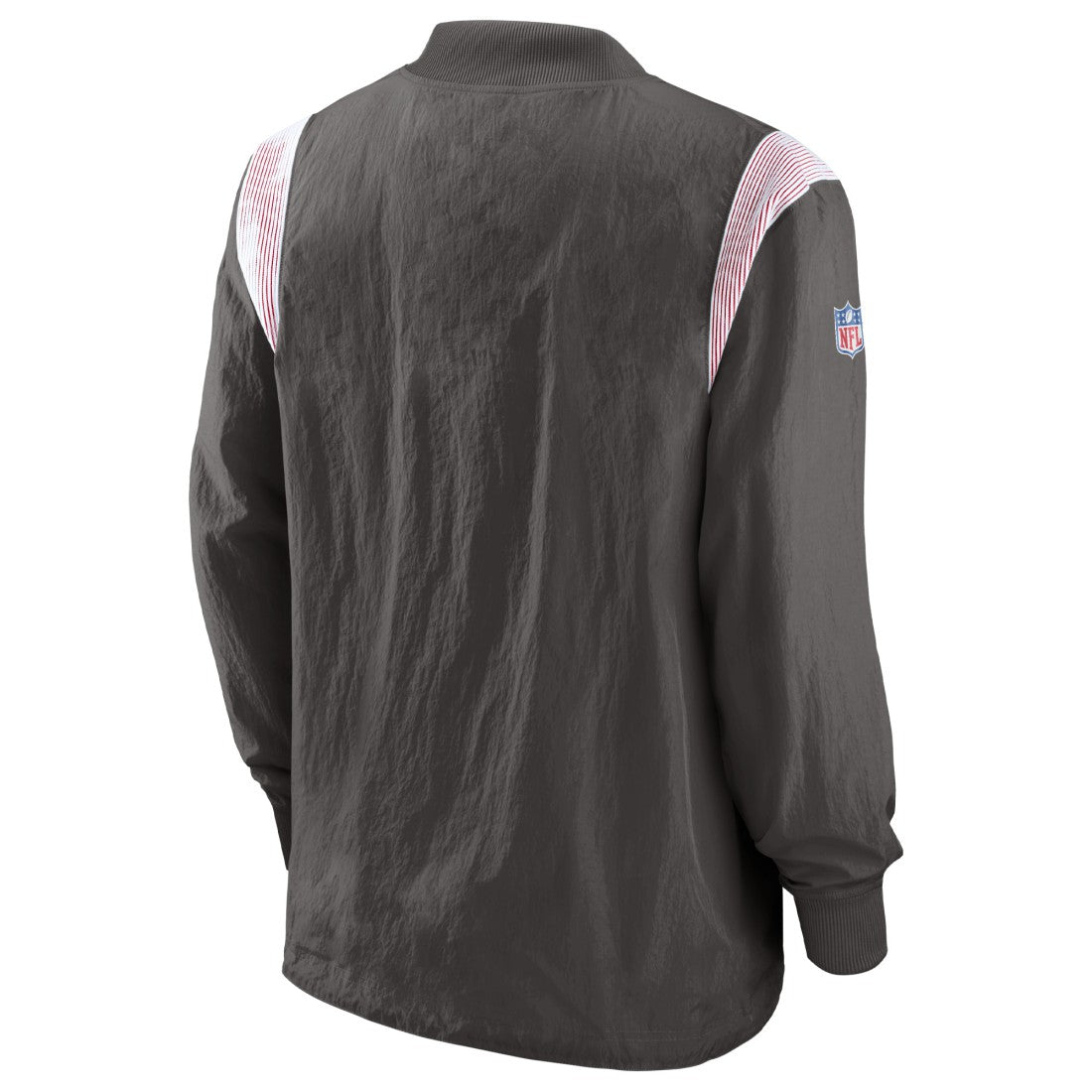 Tampa Bay Buccaneers Sideline Athletic Stack V-Neck Pullover Windshirt Jacket - Pewter | Nike sale