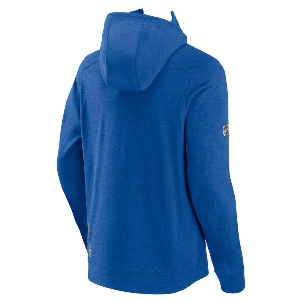 New York Islanders Fanatics Authentic Pro Road Tech Lightweight Full-Zip Hoodie Jacket Heather Royal