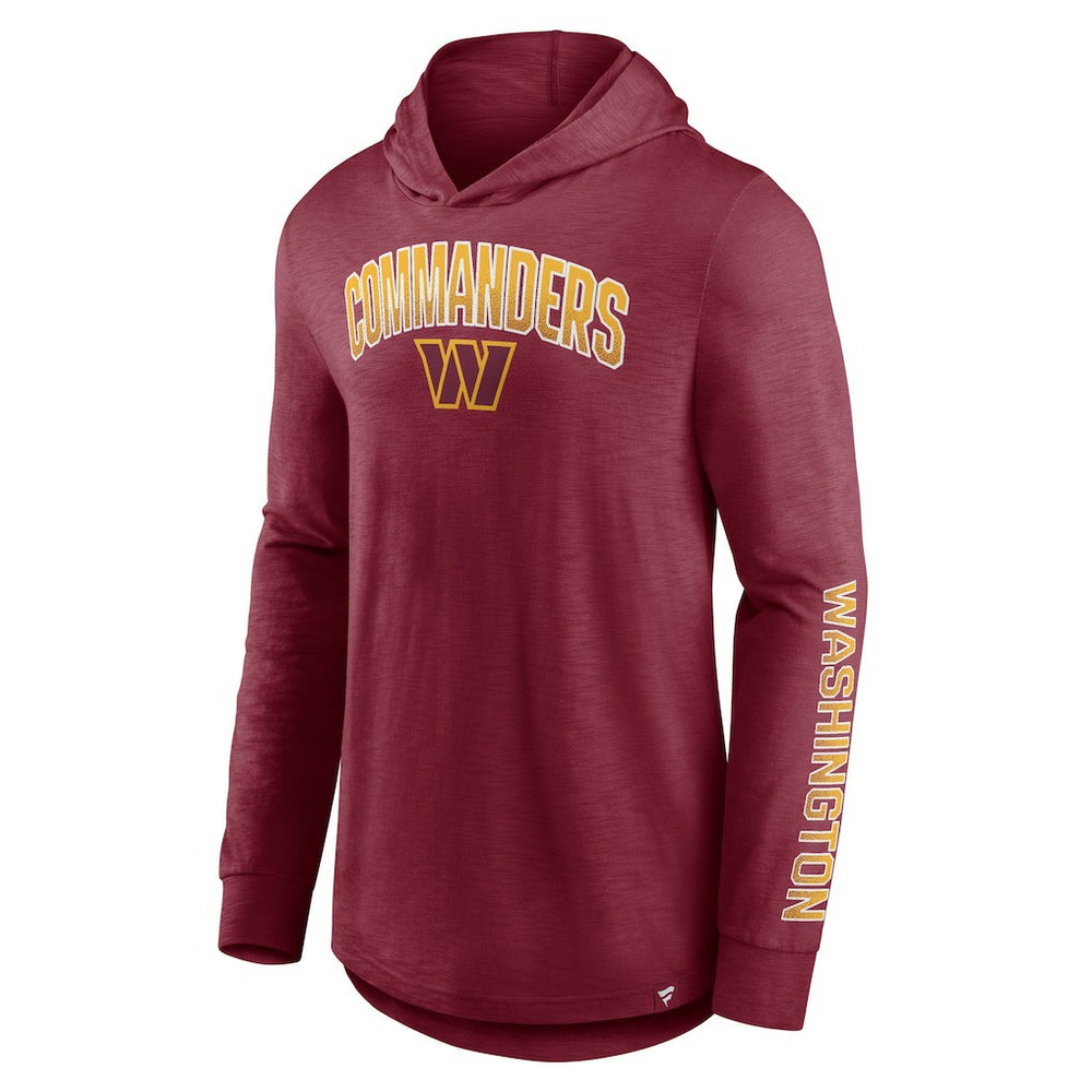 Washington Commanders Front Runner Long Sleeve Hooded T-Shirt - Burgundy outlet