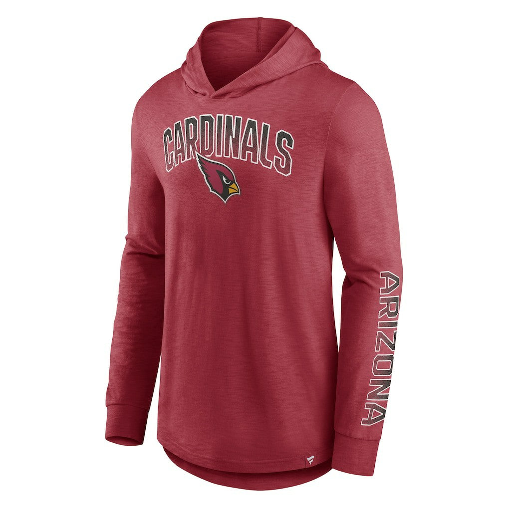 Arizona Cardinals Front Runner Long Sleeve Hooded T-Shirt - Cardinal for sale