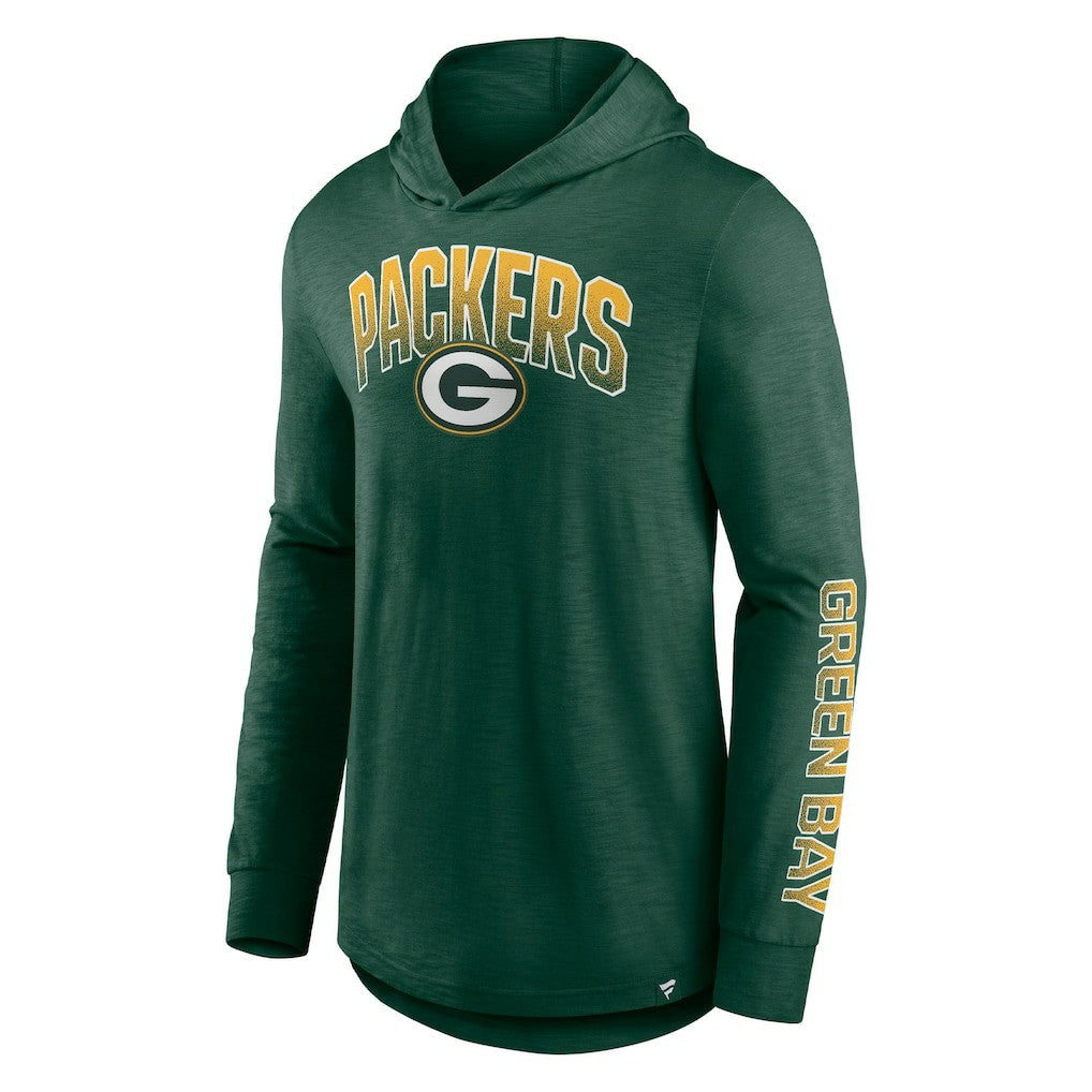 Green Bay Packers Front Runner Long Sleeve Hooded T-Shirt - Green for sale