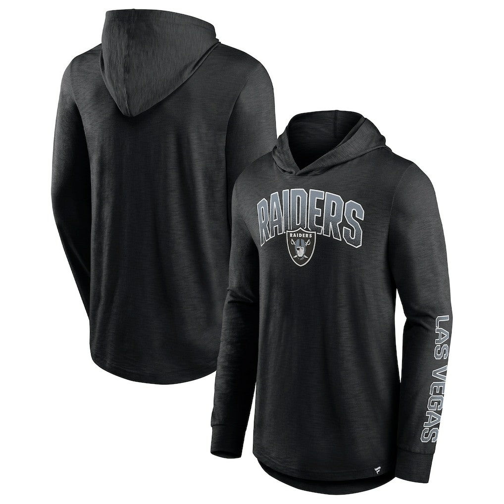 Las Vegas Raiders Front Runner Long Sleeve Hooded T-Shirt - Black online