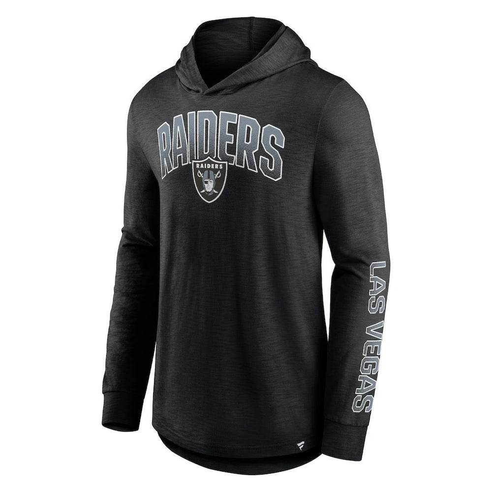 Las Vegas Raiders Front Runner Long Sleeve Hooded T-Shirt - Black online
