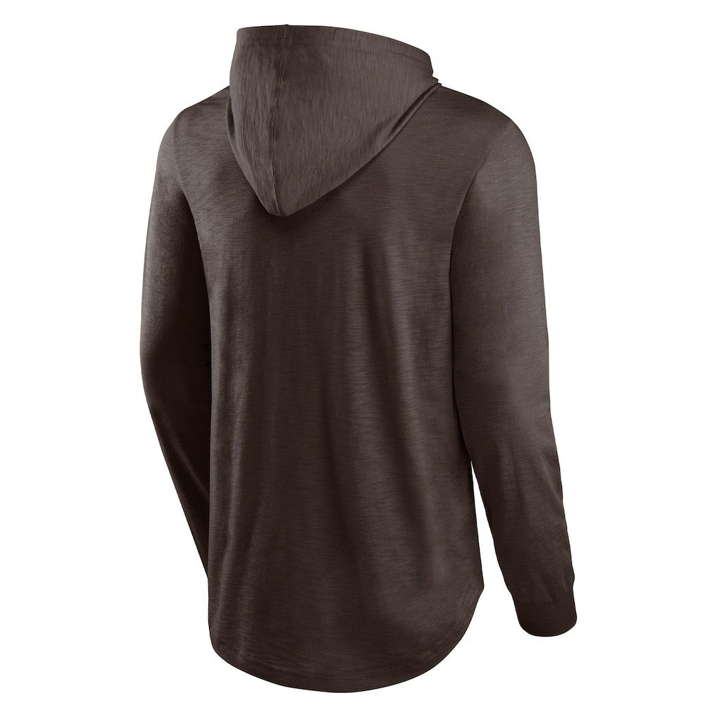 Cleveland Browns Front Runner Long Sleeve Hooded T-Shirt - Brown online