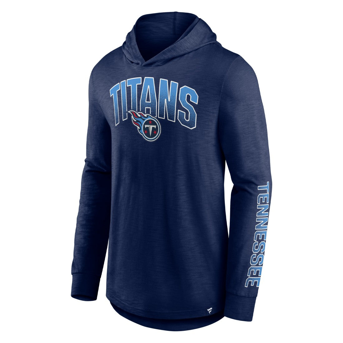 Tennessee Titans Front Runner Long Sleeve Hooded T-Shirt - Navy outlet