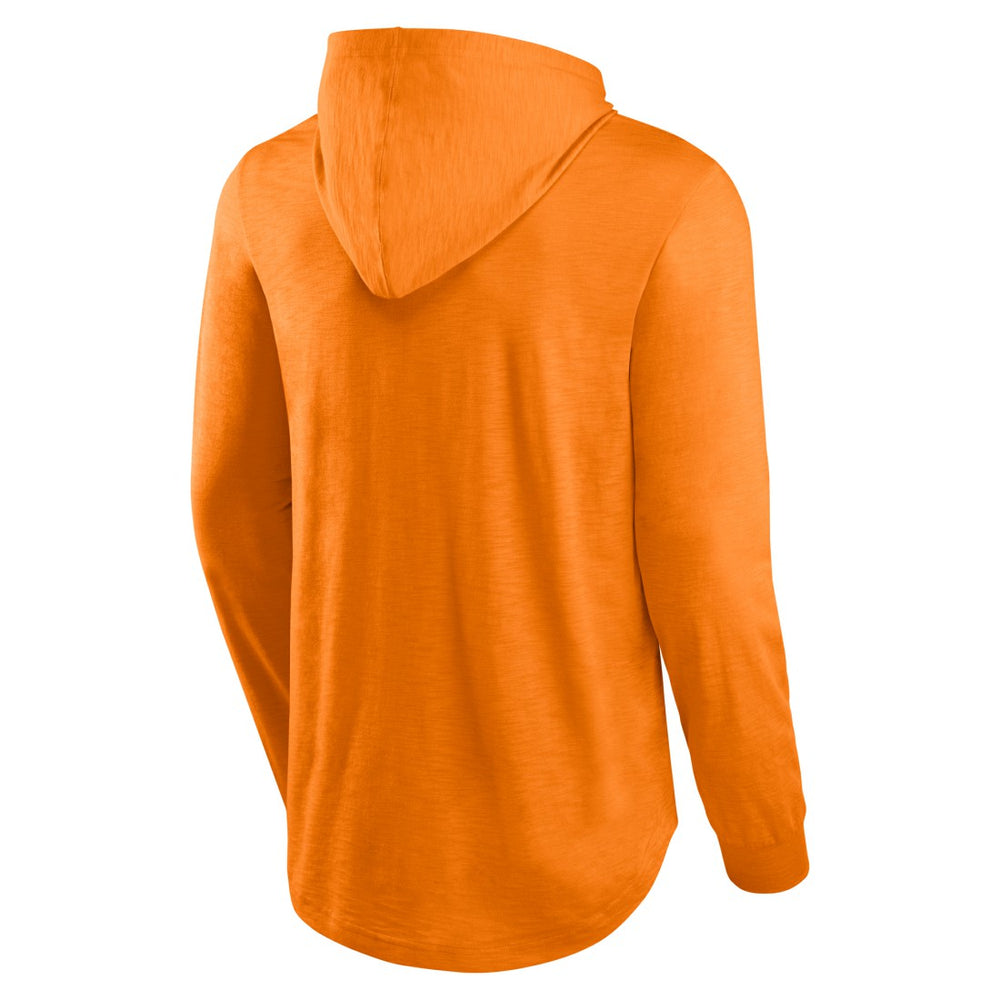 Tampa Bay Buccaneers Front Runner Long Sleeve Hooded T-Shirt - Orange on sale
