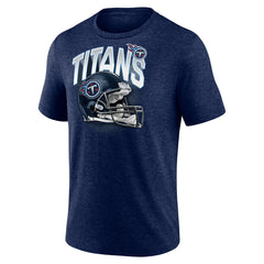Tennessee Titans End Around Tri-Blend T-Shirt - Heathered Navy sale