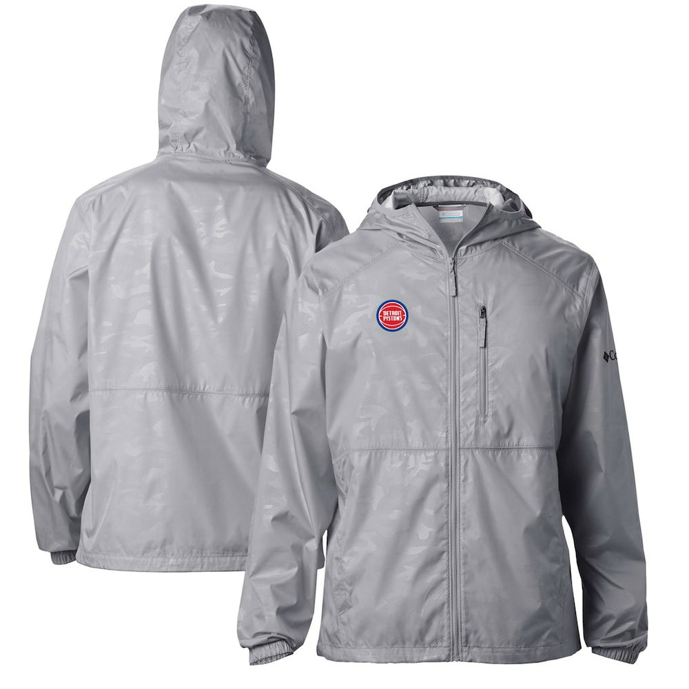 Detroit Pistons Camo Flash Forward Full-Zip Windbreaker Jacket sale - Gray | Columbia on sale