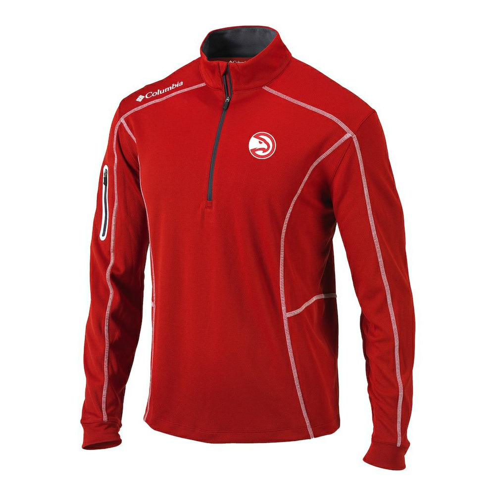 Atlanta Hawks Shotgun Quarter-Zip Pullover Jacket - Red | Columbia discount