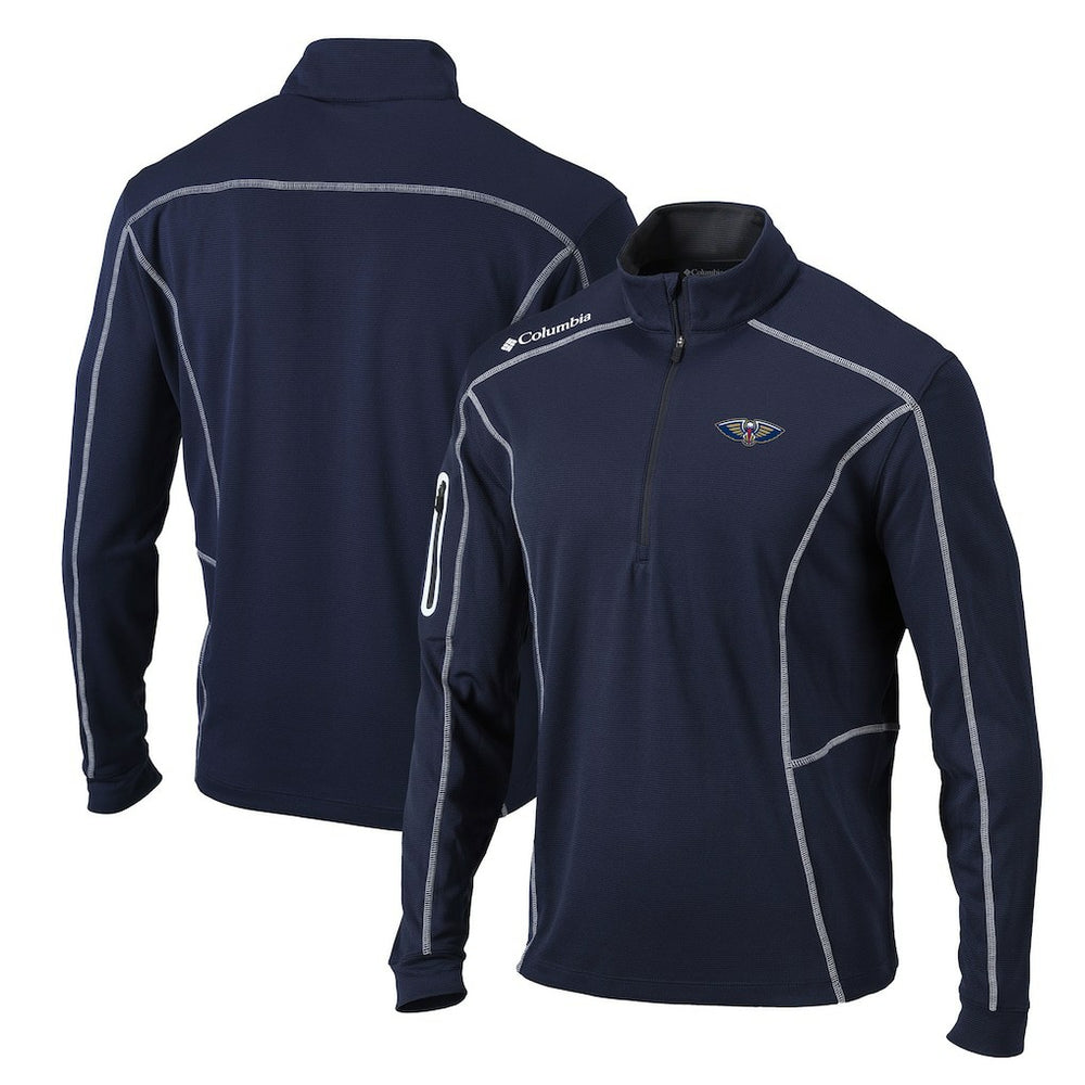 New Orleans Pelicans Team Shotgun Quarter-Zip Pullover Jacket - Navy | Columbia online