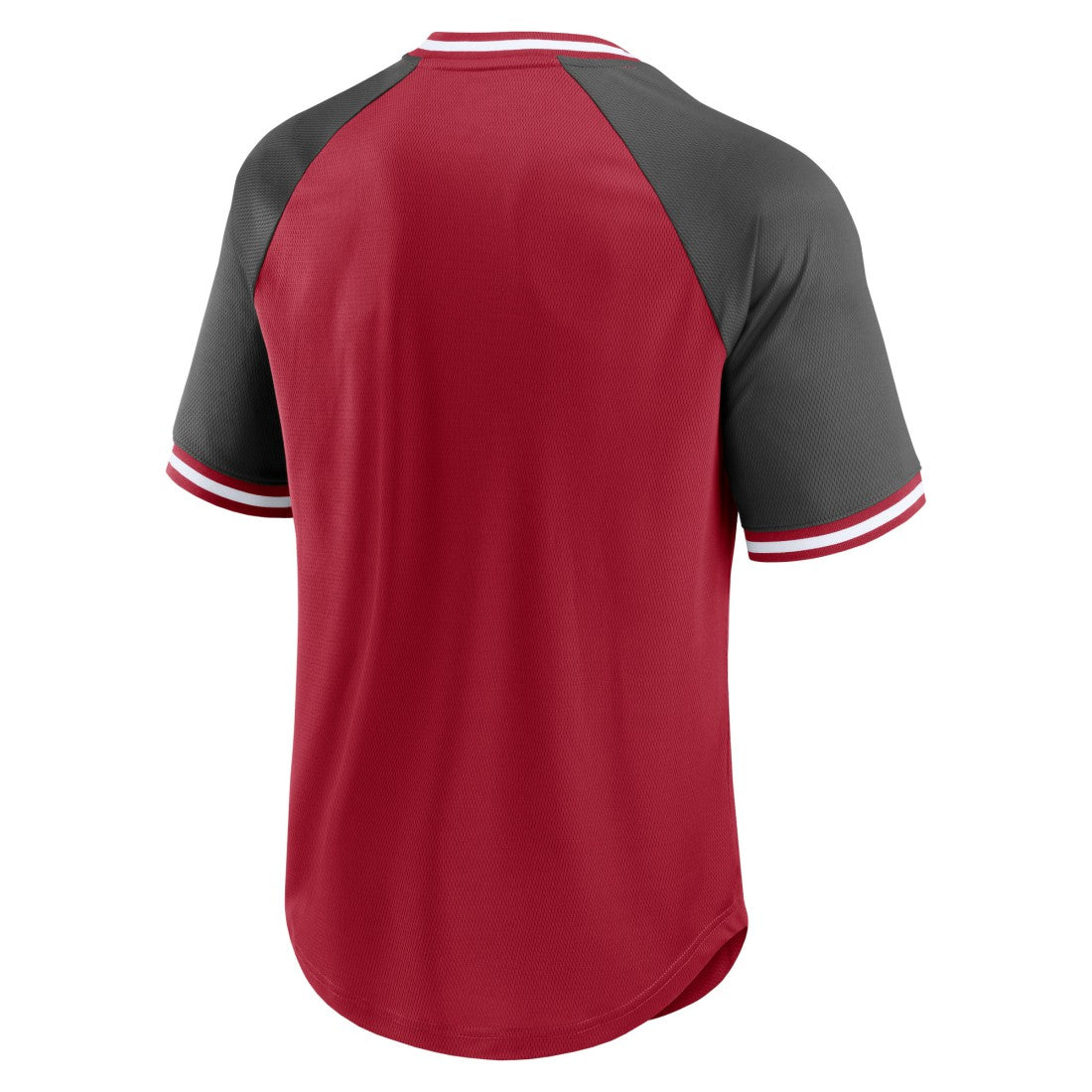 Tampa Bay Buccaneers Second Wind Raglan V-Neck T-Shirt - Red/Pewter sale