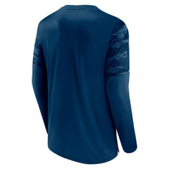 Chicago Bears Square Off Long Sleeve T-Shirt - Navy/Orange outlet