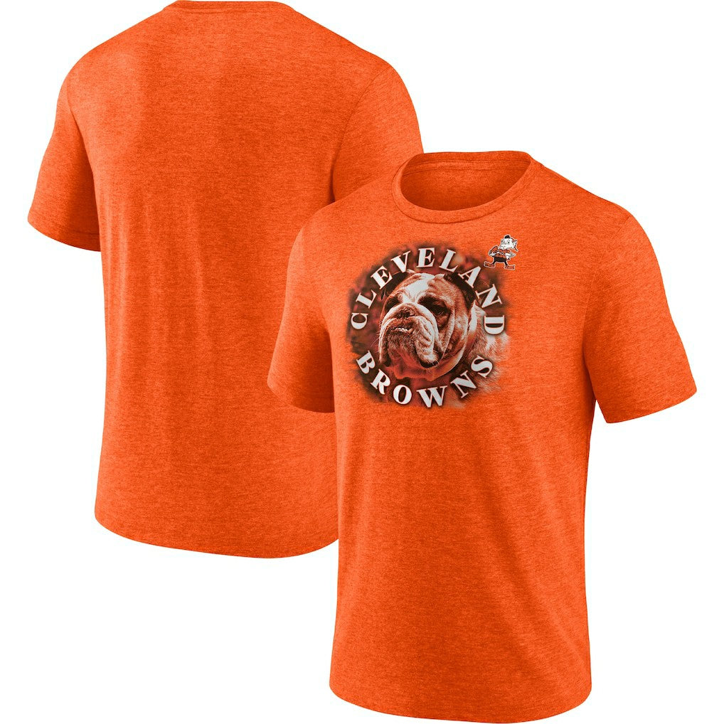 Cleveland Browns Tri-Blend Sporting Chance T-Shirt - Heathered Orange discount