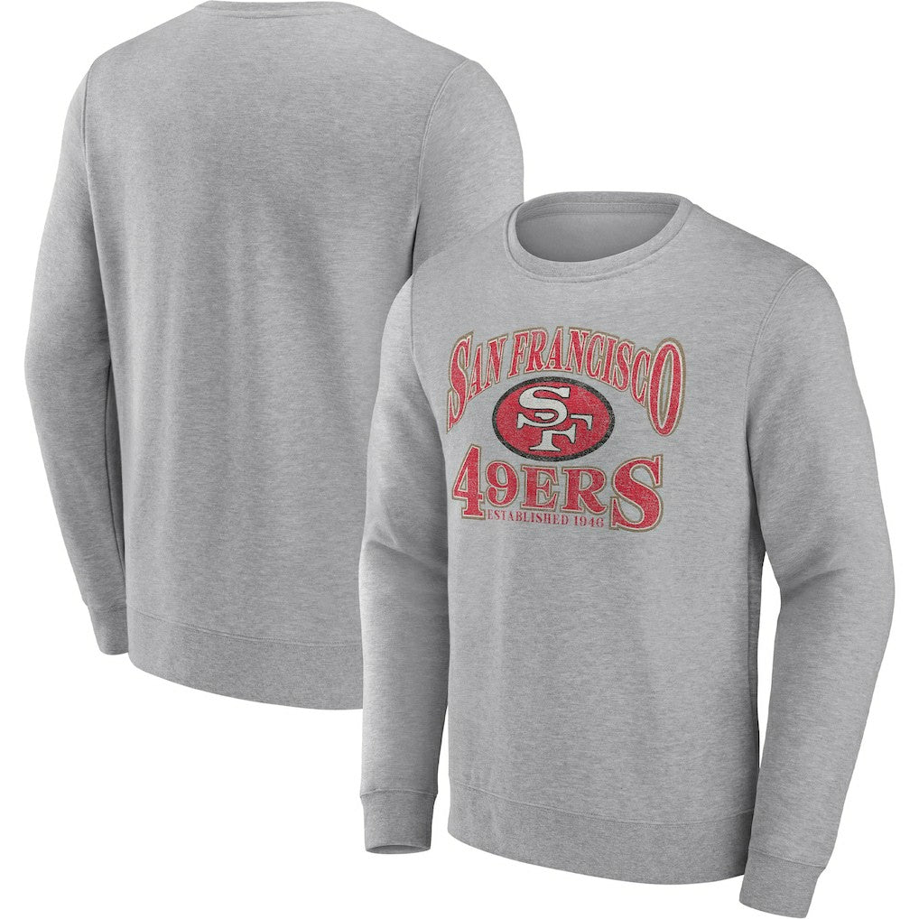 San Francisco 49ers Playability Pullover Sweatshirt - Heathered Charcoal outlet