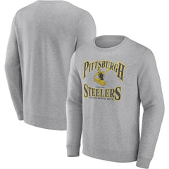 Pittsburgh Steelers Playability Pullover Sweatshirt - Heather Gray online