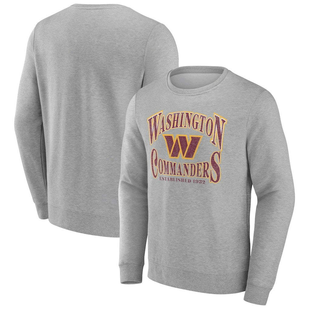Washington Commanders Playability Pullover Sweatshirt - Heather Gray cheap