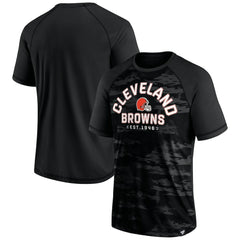 Cleveland Browns Blackout Hail Mary Raglan T-Shirt outlet