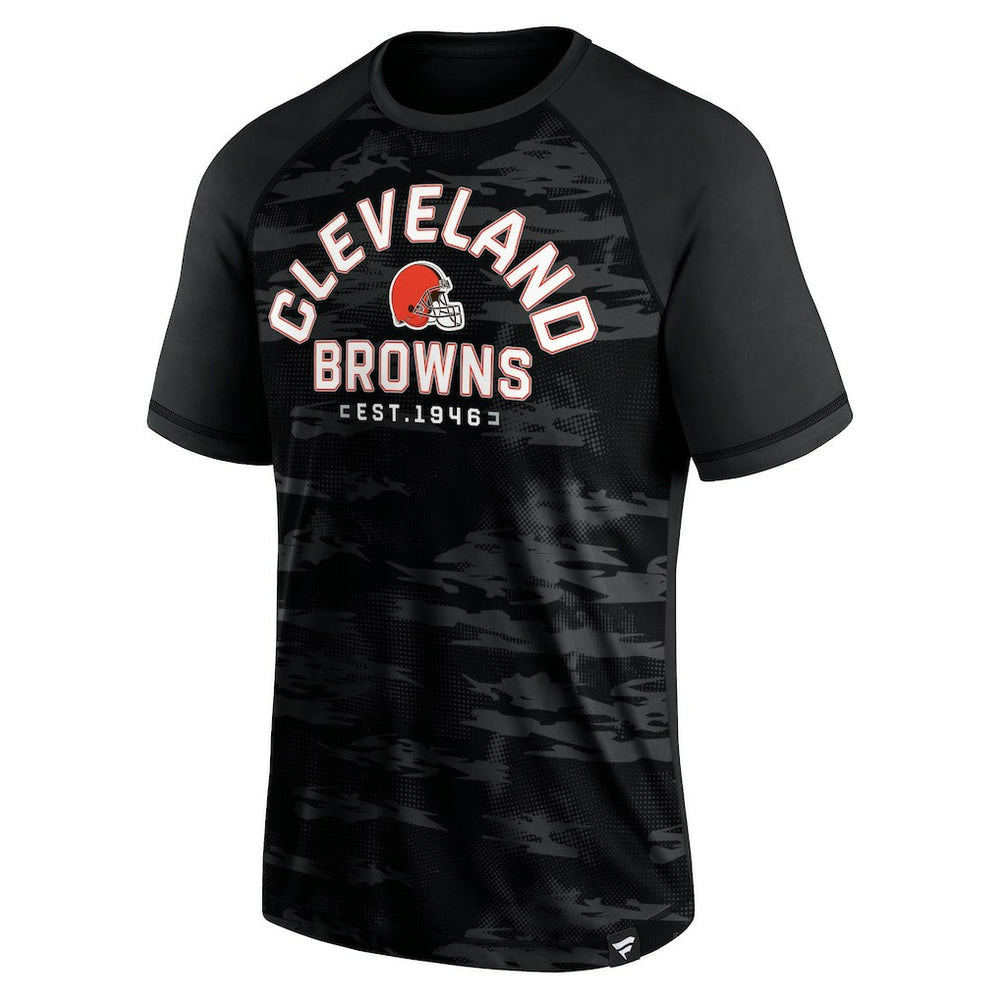 Cleveland Browns Blackout Hail Mary Raglan T-Shirt outlet