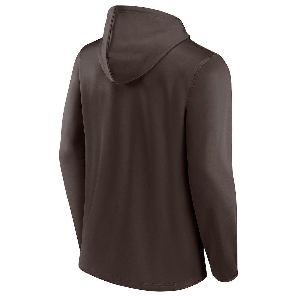 Cleveland Browns Ball Carrier Full-Zip Hoodie - Brown/Orange on sale
