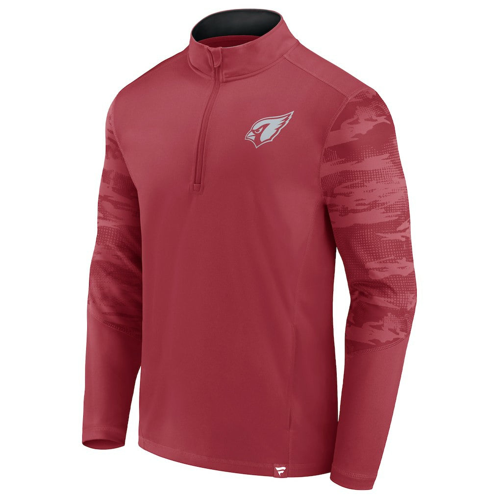 Arizona Cardinals Ringer Quarter-Zip Jacket - Cardinal discount