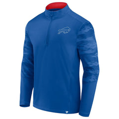 Buffalo Bills Ringer Quarter-Zip Jacket - Royal/Red for sale