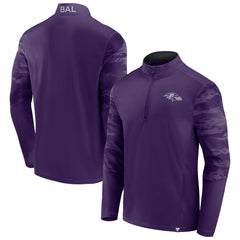 Baltimore Ravens Ringer Quarter-Zip Jacket - Purple sale