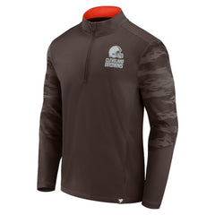 Cleveland Browns Ringer Quarter-Zip Jacket - Brown online