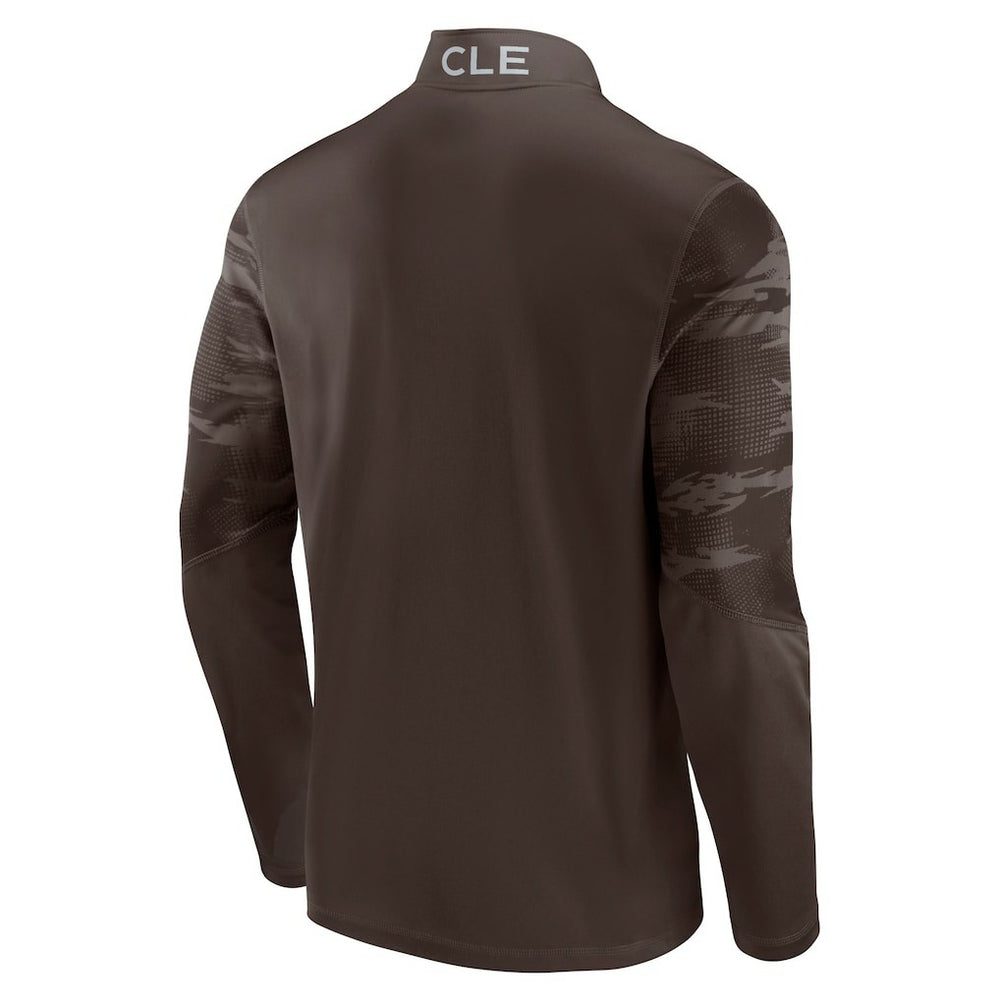 Cleveland Browns Ringer Quarter-Zip Jacket - Brown online