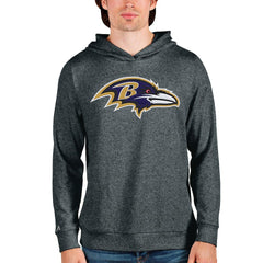 Baltimore Ravens Antigua Team Absolute Pullover Hoodie - Heathered Charcoal cheap