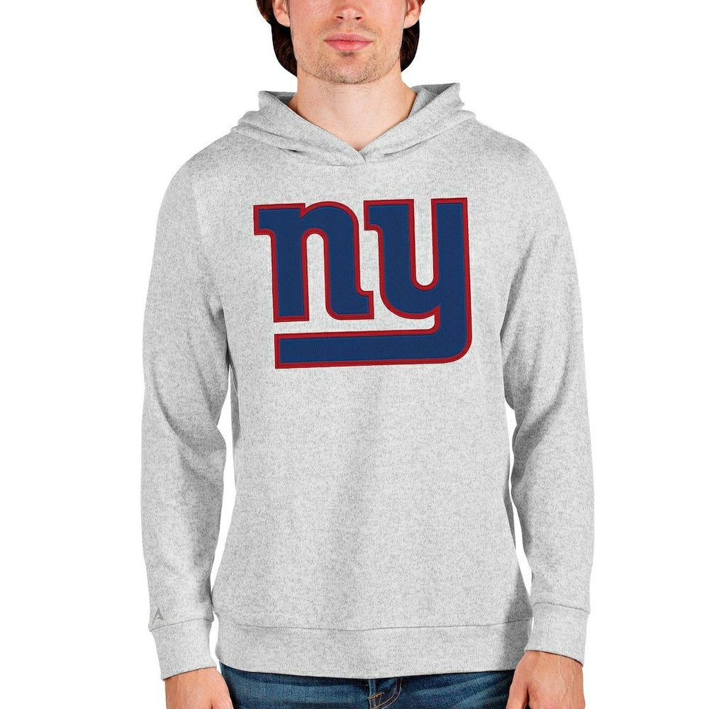 New York Giants Antigua Team Absolute Pullover Hoodie - Heathered Gray on sale