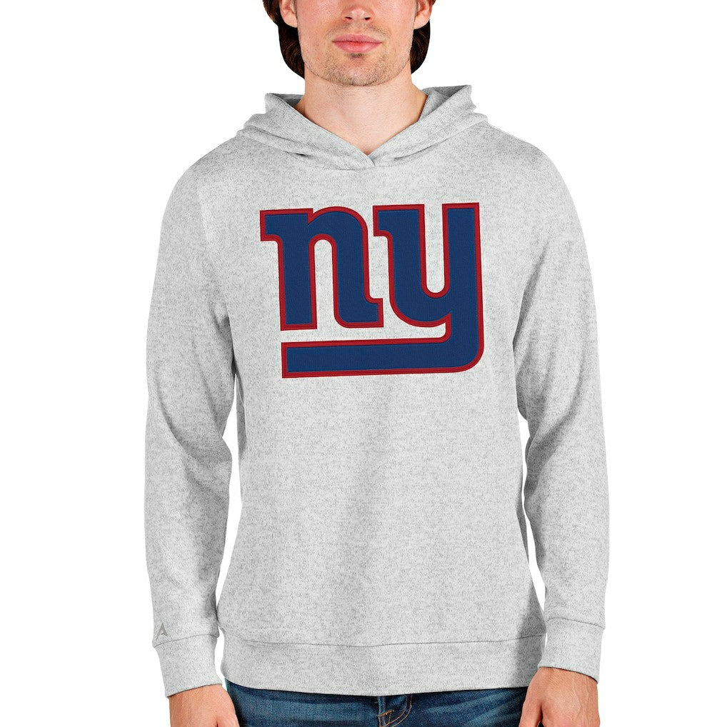 New York Giants Antigua Team Absolute Pullover Hoodie - Heathered Gray on sale