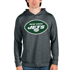 New York Jets Antigua Team Absolute Pullover Hoodie - Heathered Charcoal online